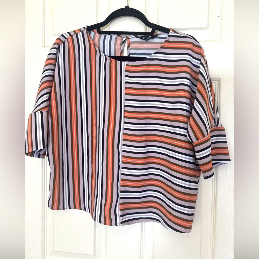 Express Women's Blouse Size Small Striped Pattern Excellent Condition